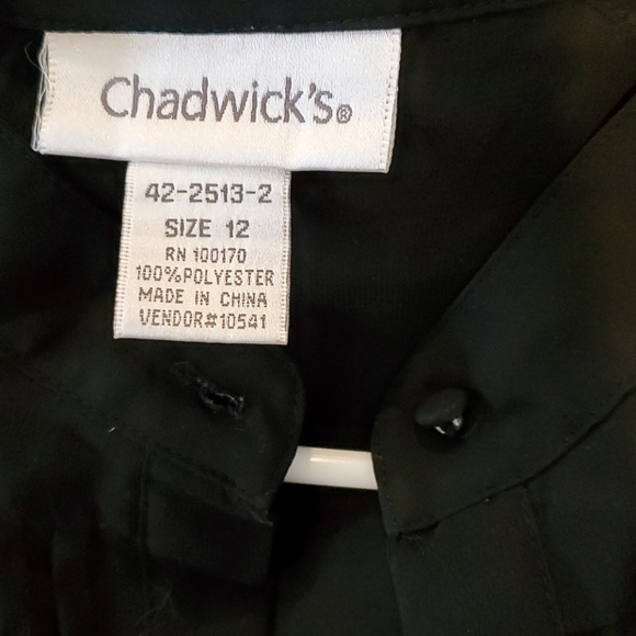 Chadwicks sheer black blouse - Picture 4 of 4